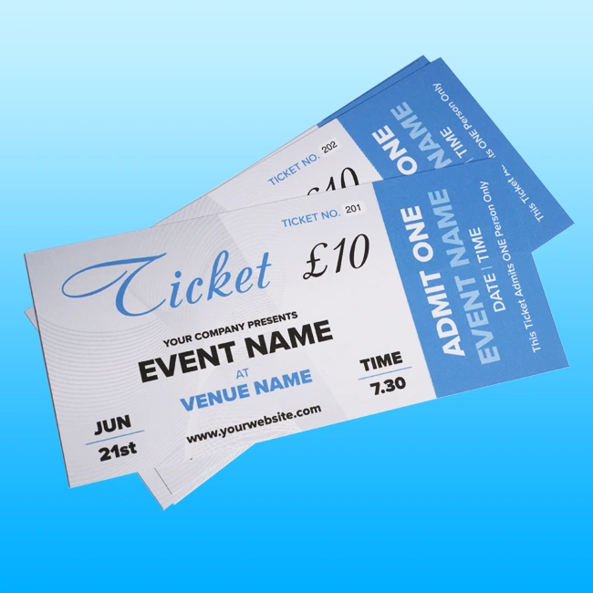 Ticket Printing Urmston